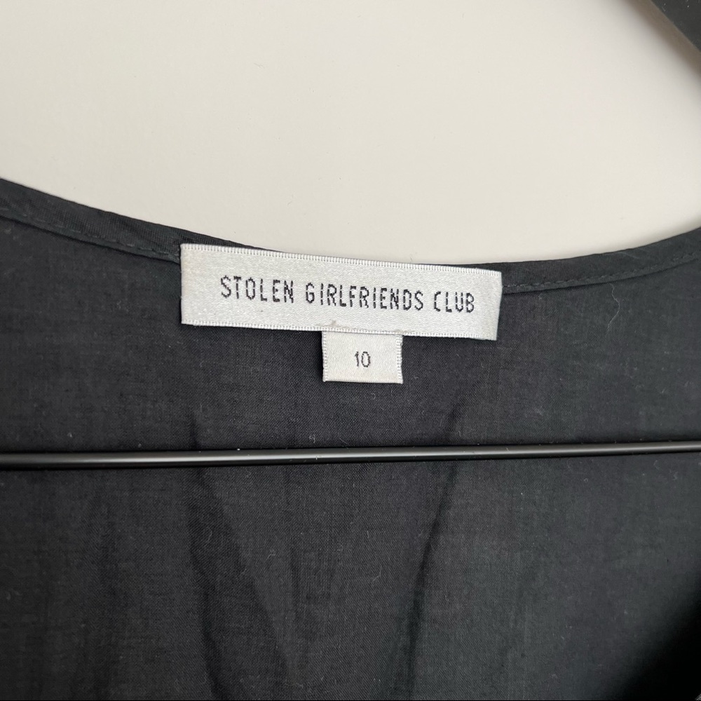 STOLEN GIRLFRIENDS CLUB Black Button Up Romper Size 10 - Picture 3 of 4